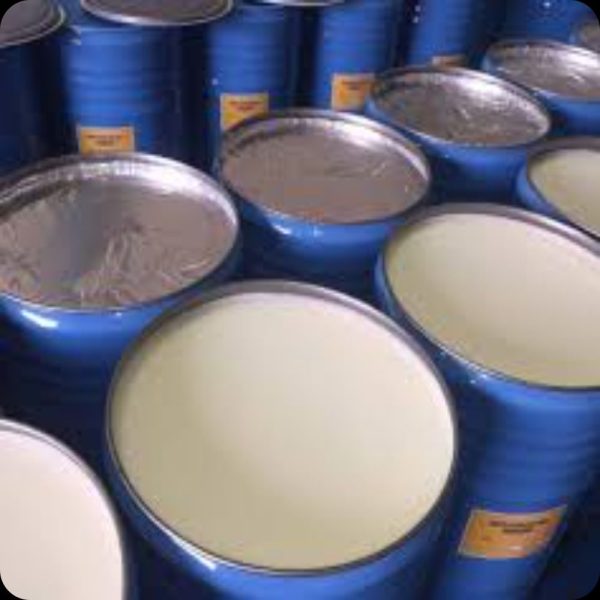 "Bulk Industrial Petroleum Jelly (Vaseline) packed in large drums, showcasing high purity and quality, ready for export to international manufacturers and industrial buyers."